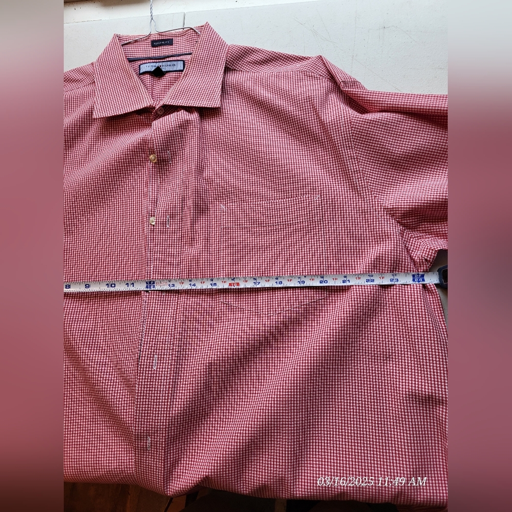 Tommy Hilfiger Red  Dress Shirt